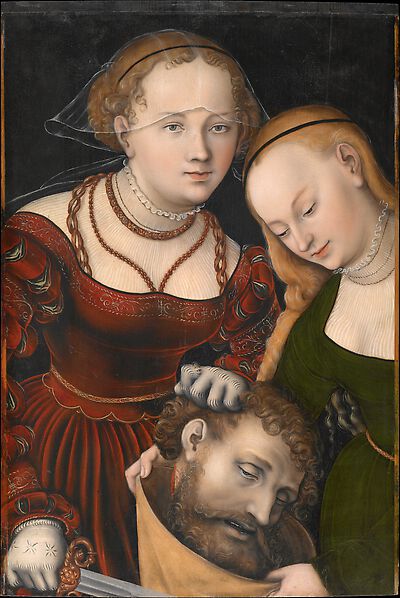 Judith with the head of Holofernes and a servant