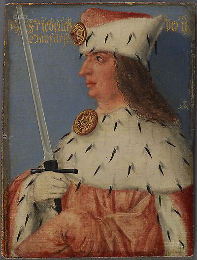 Friedrich II. the Gentle, son of Friedrich I., died 1464