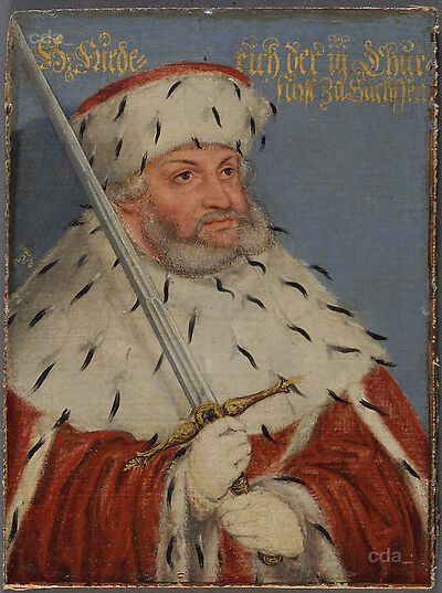 Friedrich III. the Wise, son of Duke Ernst, died 1525