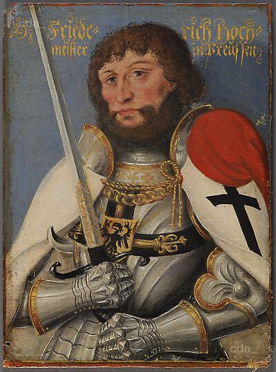 Friedrich, Grand Master in Prussia, son of Duke  Albrecht the Bold, died 1510