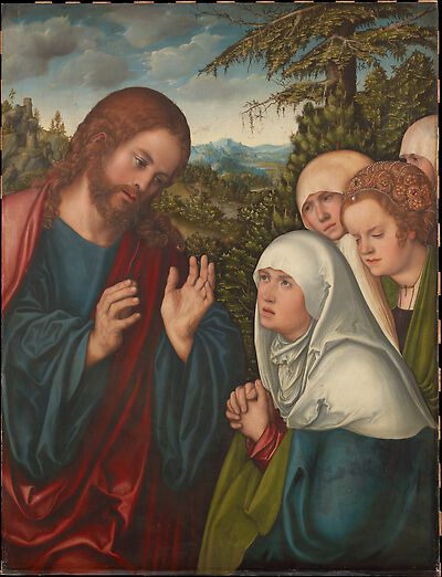 Christ taking leave of his mother