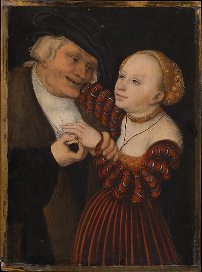 An Old Man with a Girl