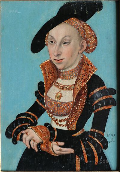 Portrait of Sibylle of Cleve, Duchess of Saxony