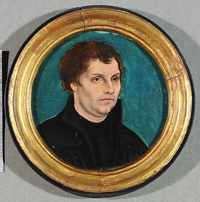 Roundel portrait of Martin Luther