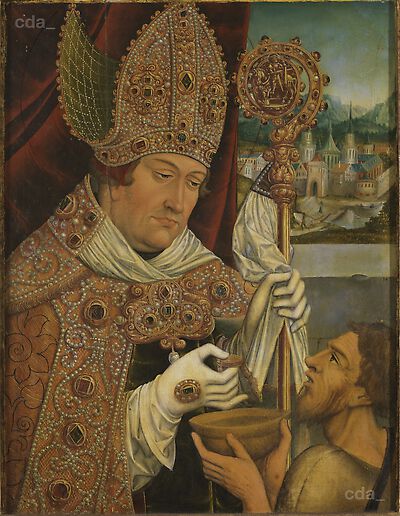 Kardinal Albrecht von Brandenburg als hl. Martin