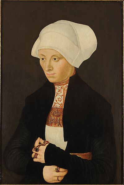 Bildnis einer jungen Frau mit Haube