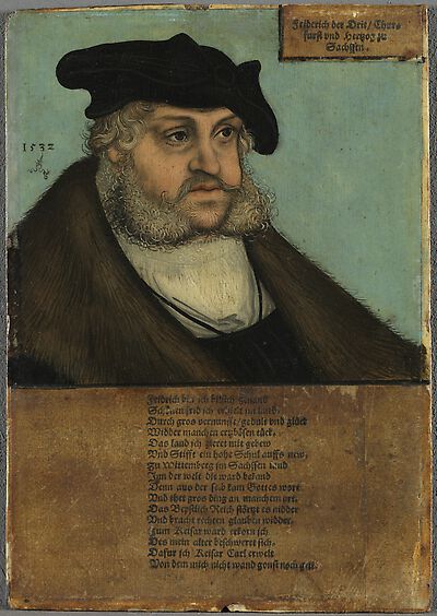 Portrait of Friedrich III. the Wise, Elector of Saxony