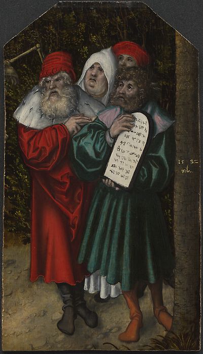Moses und Aaron mit zwei Propheten