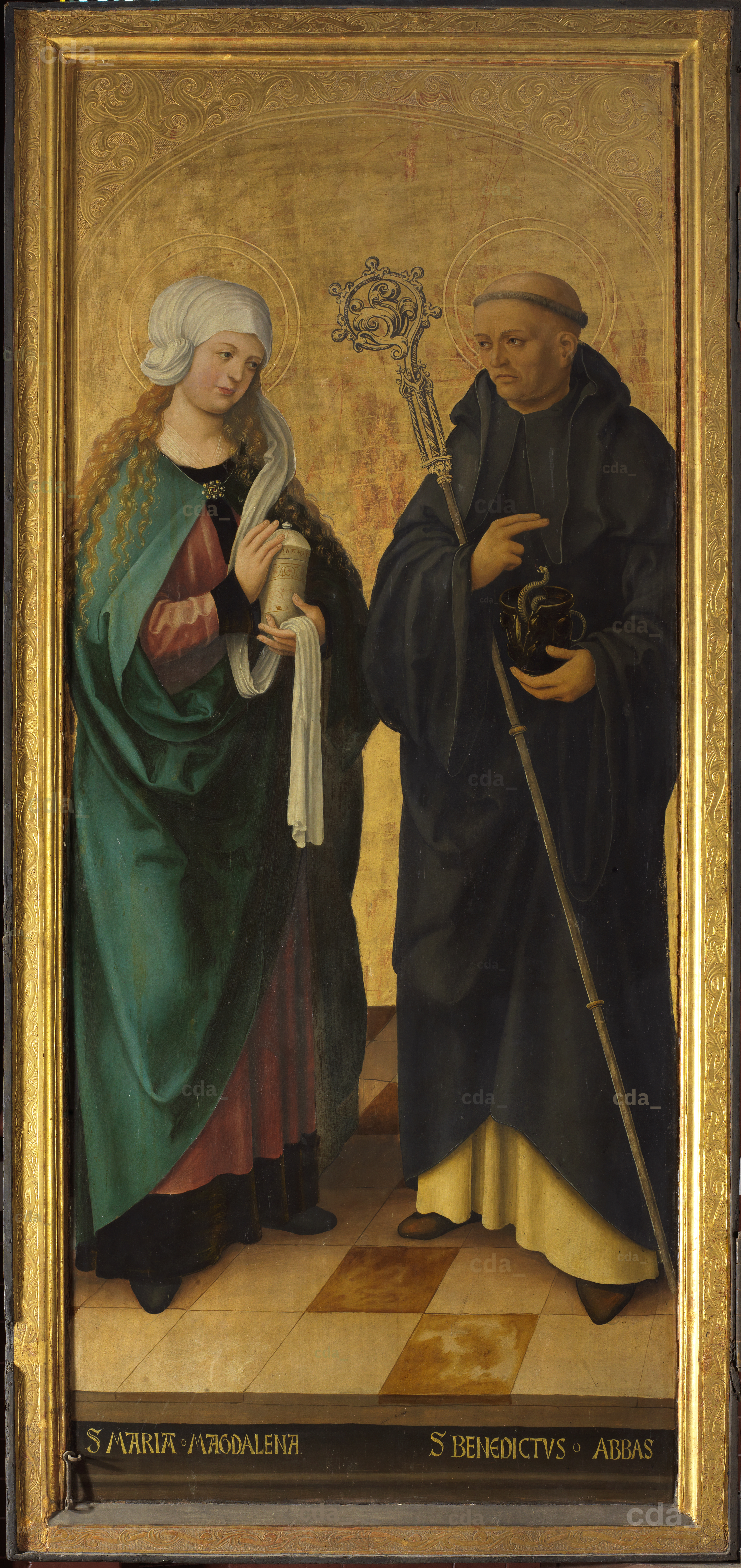 cda :: Paintings :: Lehnin retable [left wing]: Mary Magdalene, St