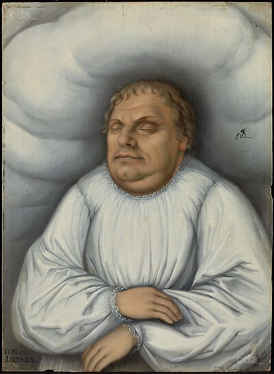 Martin Luther auf dem Sterbebett