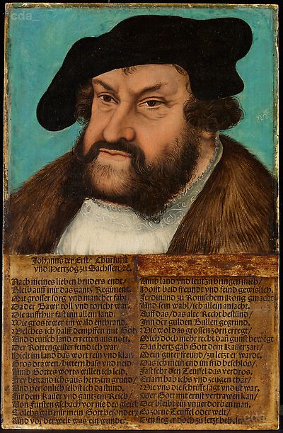 Johann the Steadfast. Elector of Saxony (1486-1532)
