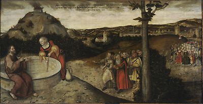 Christus und die Samariterin am Jakobsbrunnen