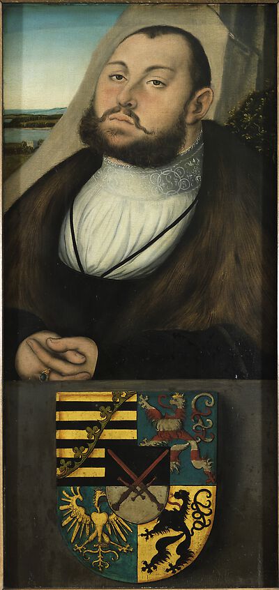 Johann Friedrich der Großmütige, Kurfürst von Sachsen [rechter Flügel des Triptychons]