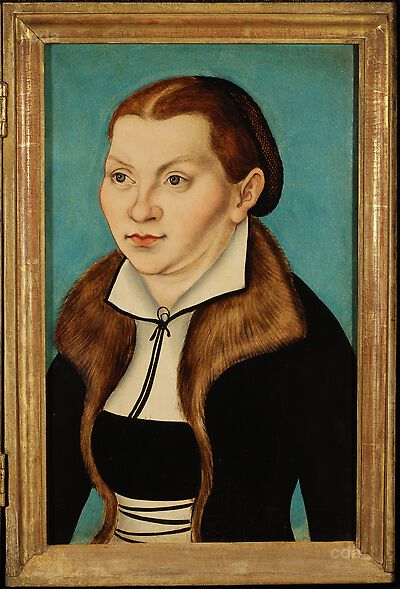 Katharina of Bora, bust-length, facing left
