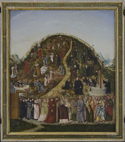 Retabel of the Vineyard in the Franciscan church, Salzwedel [central panel]: The Lord's Vineyard