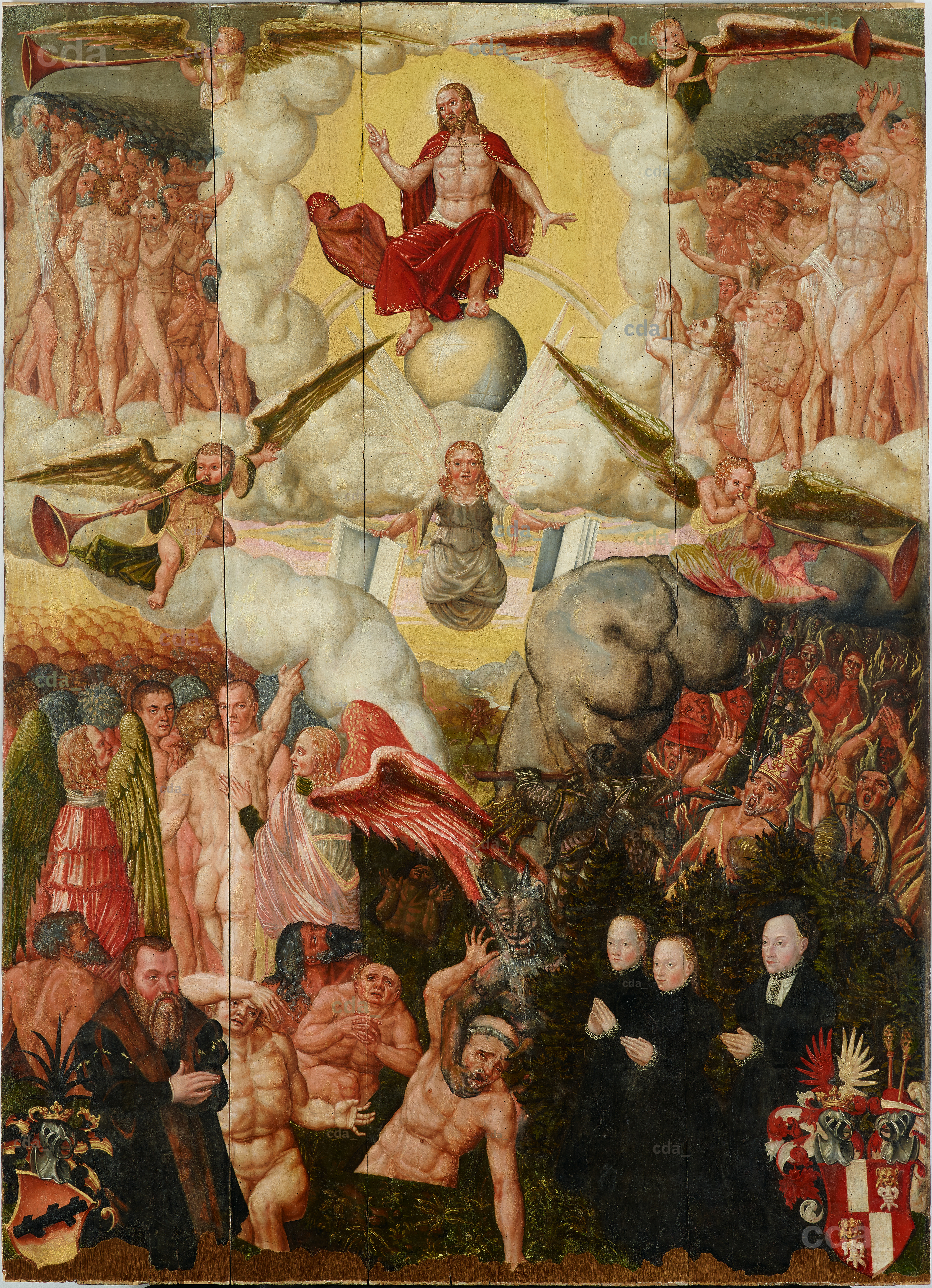 cda :: Paintings :: The Last Judgement with donors