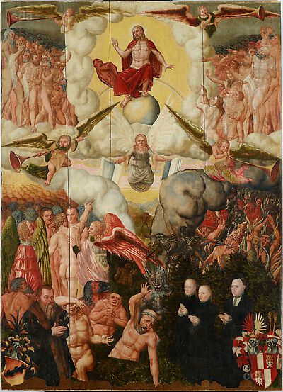 The Last Judgement with donors