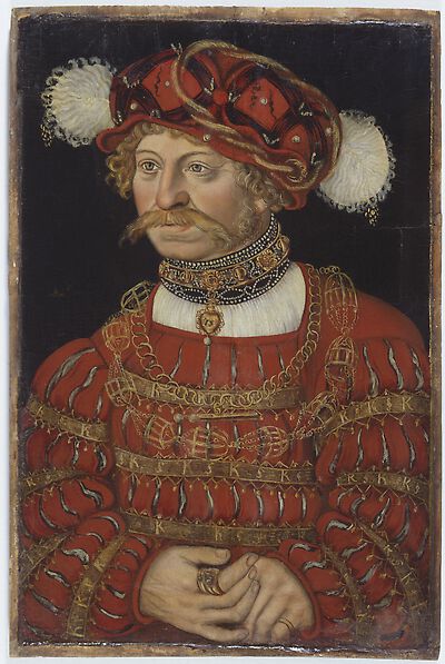 Portrait of a man in a red doublet