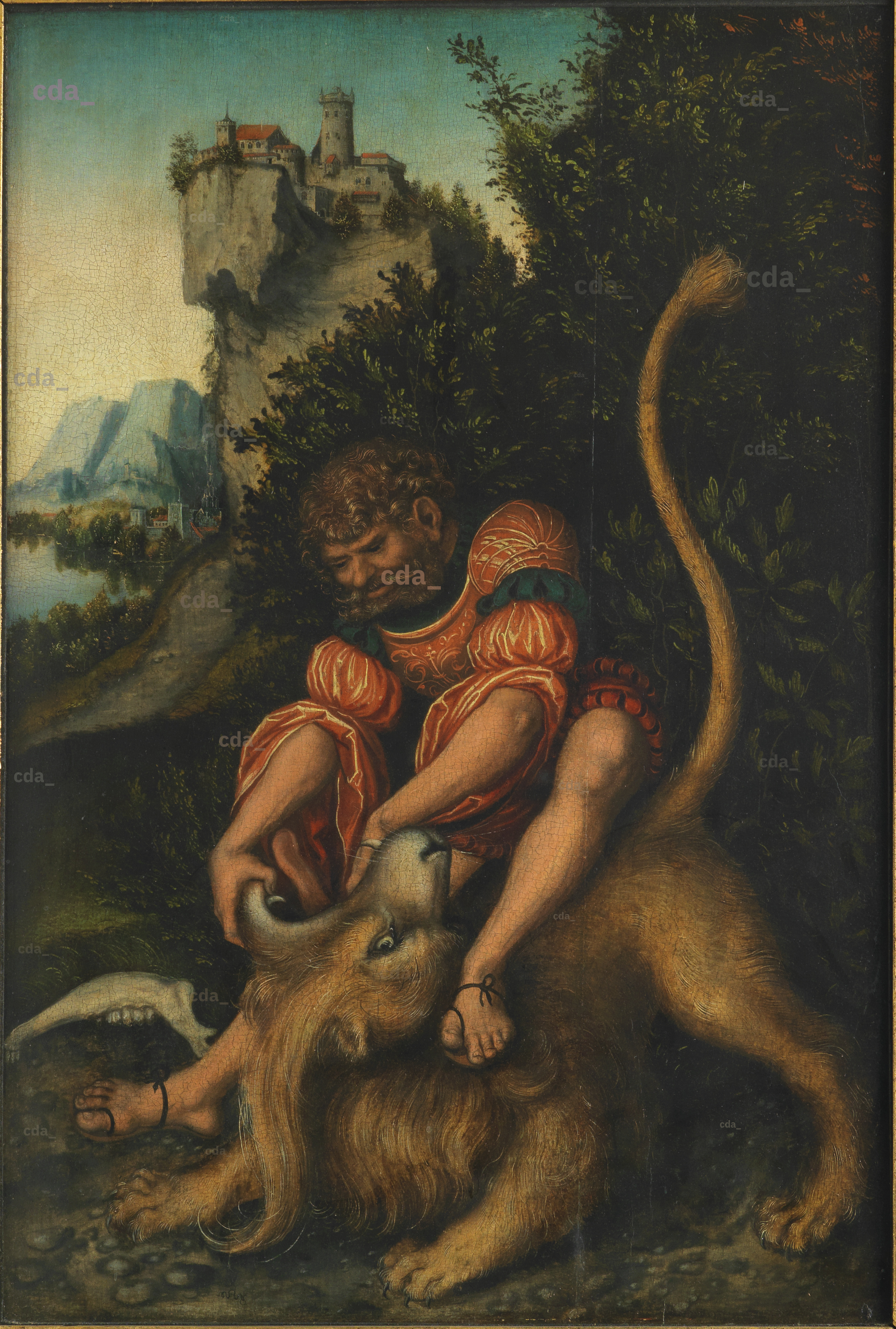 cda :: Paintings :: Samson battling with the lion cda :: Paintings :: Samson battling with the lion