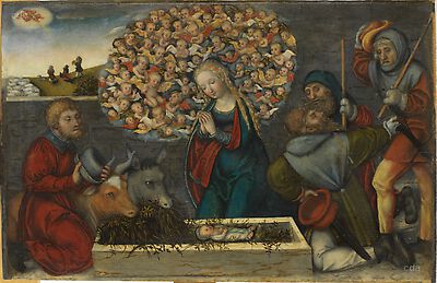 Geburt Christi und Anbetung der Hirten