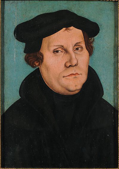 Martin Luther, bust-length, facing right