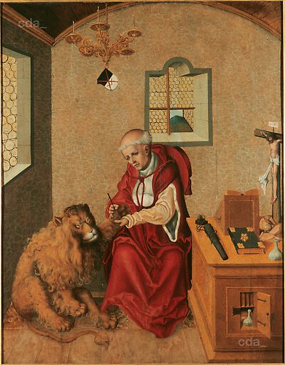 St Jerome in his study