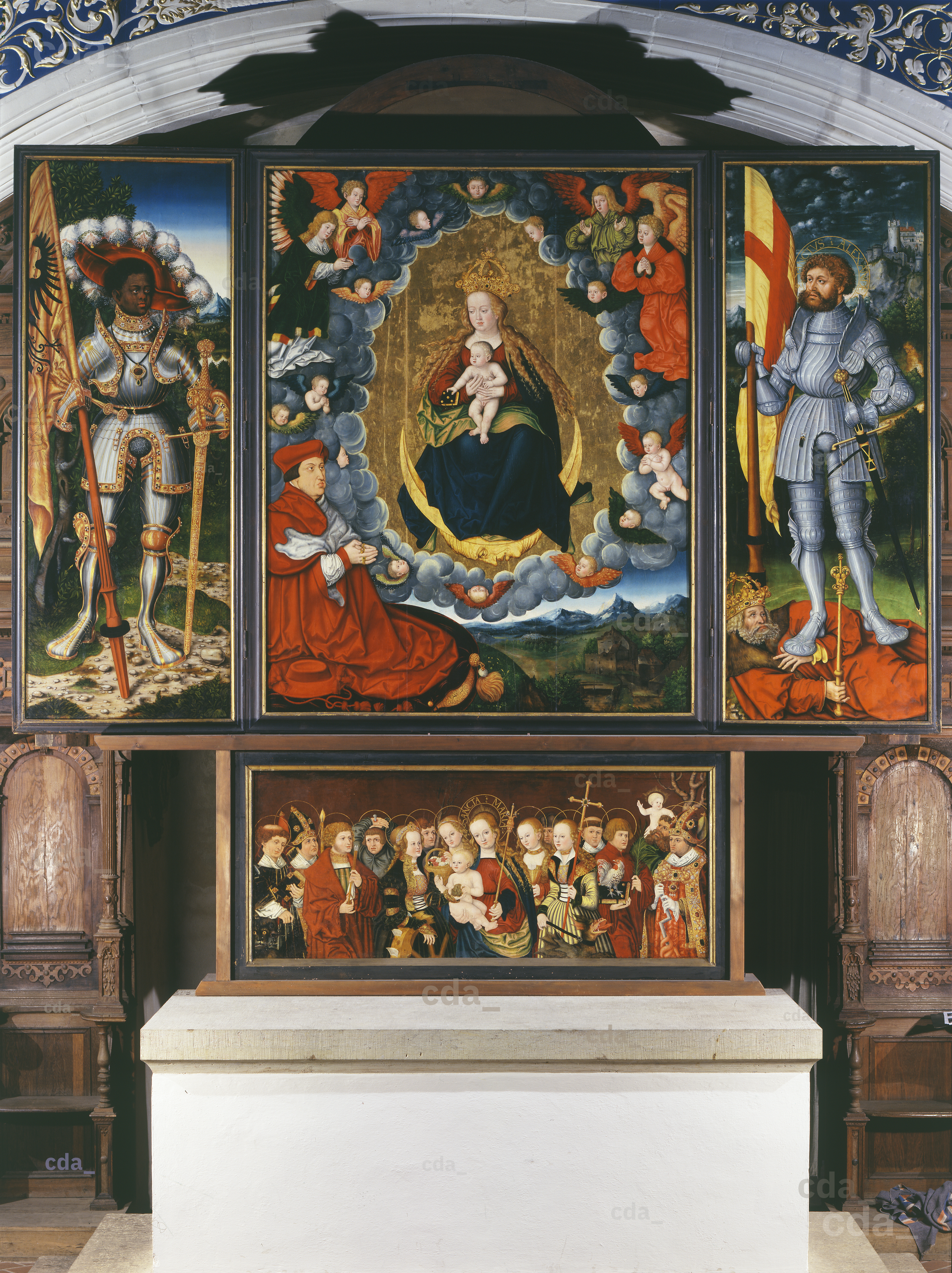 cda :: Paintings :: Altarpiece of the Virgin [inner movable