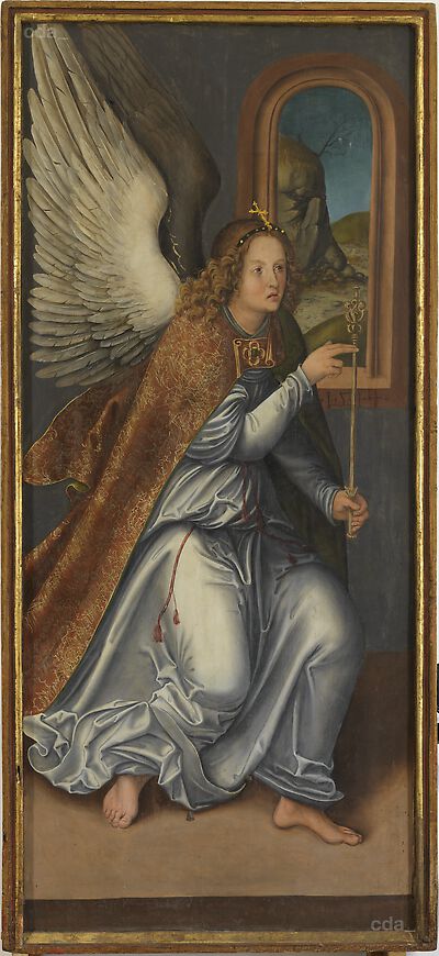 An Altarpiece from the St. Moritz Church [left wing]: The Annunciation