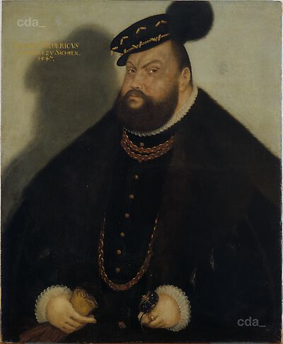 Elector Johann Friedrich of Saxony wearing Informal Attire