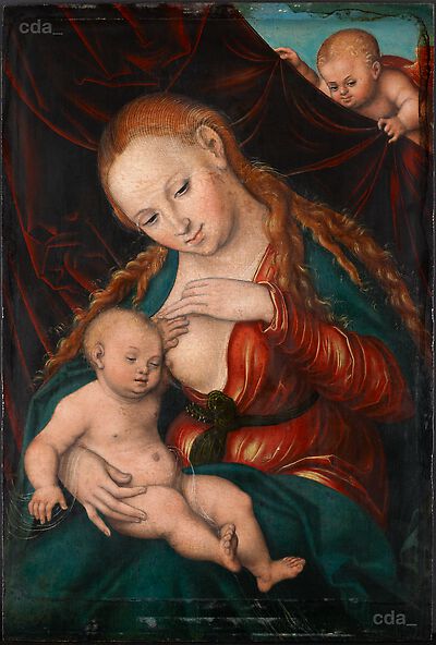 The Virgin nursing the Child