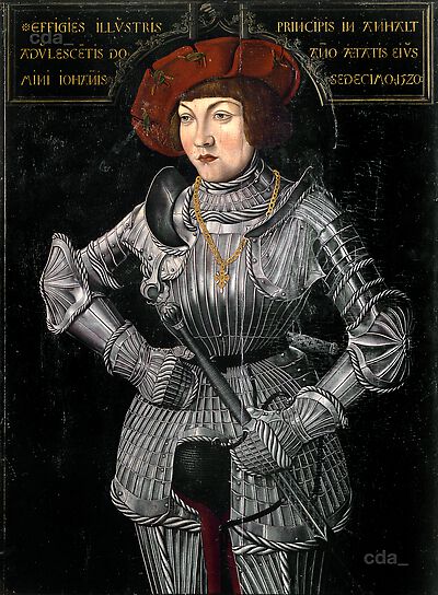 Prince Johann II of Anhalt [Copy of a portrait in Jagdschloss Grunewald]