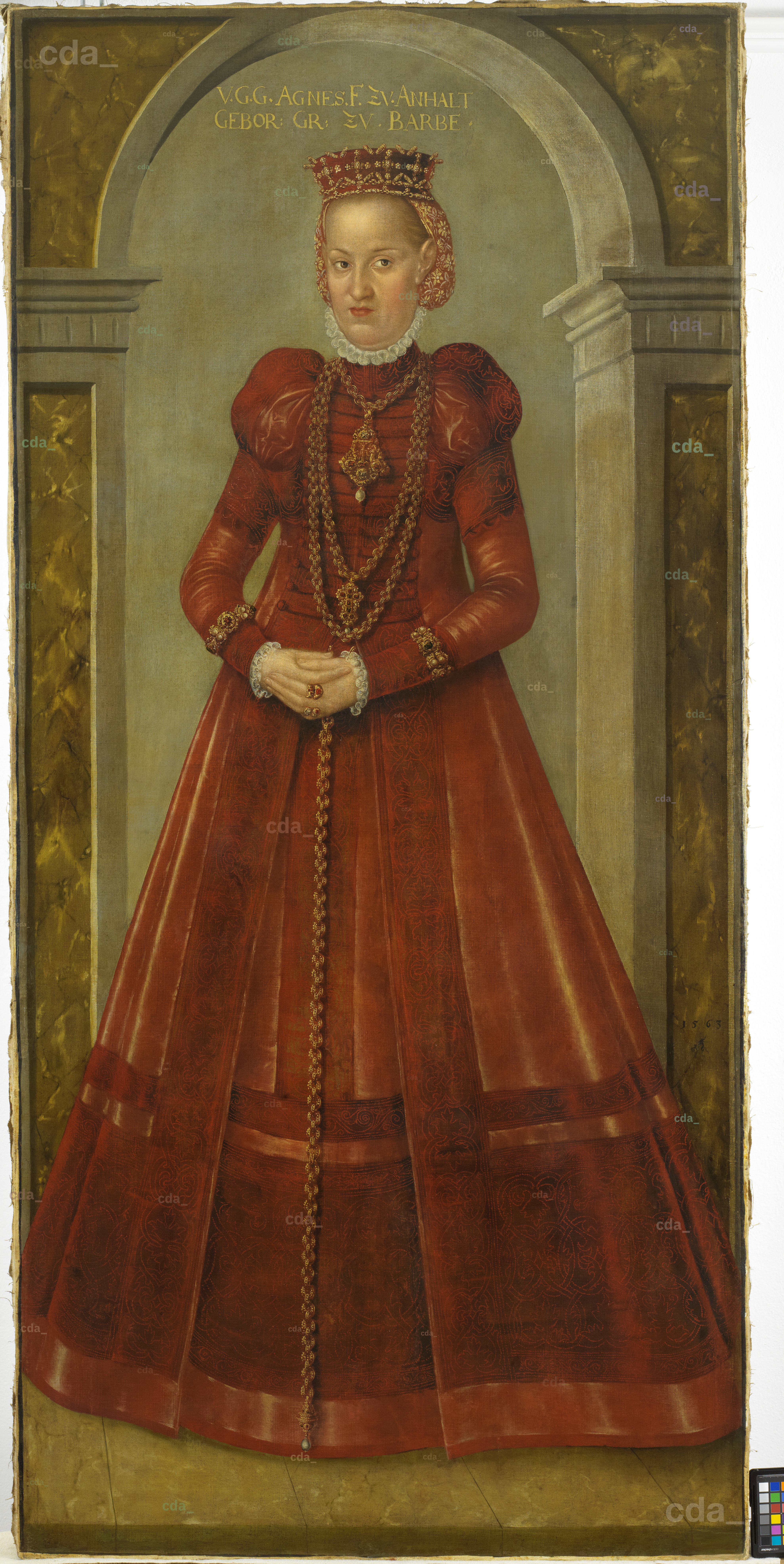 holdall Hare fest cda :: Paintings :: Portrait of Princess Agnes of Anhalt, née of Barby