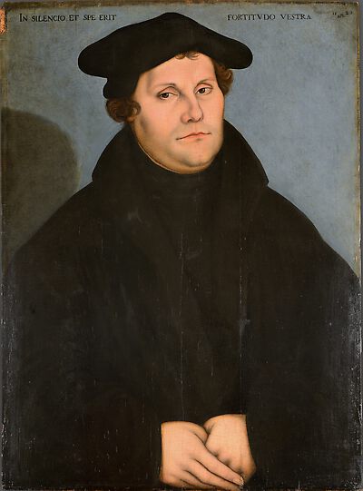Martin Luther, half-length, facing left