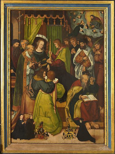 The Pflock Altarpiece [central panel]: the Death of the Virgin