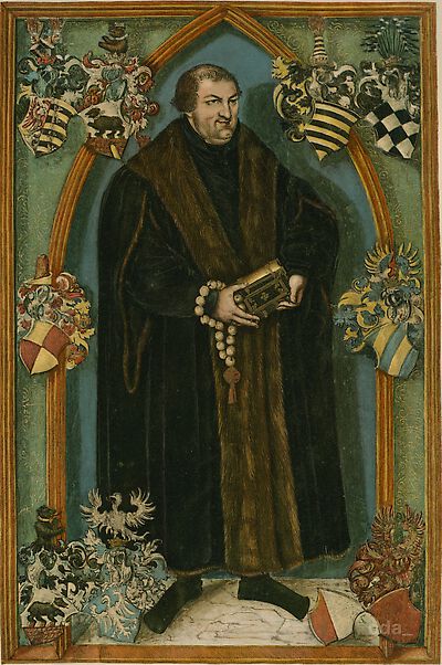 Portrait of Georg III. of Anhalt [from the bible of Johann II. of Anhalt]
