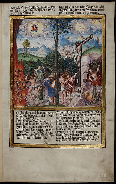 Law and Grace [from the bible of Johann II. of Anhalt]