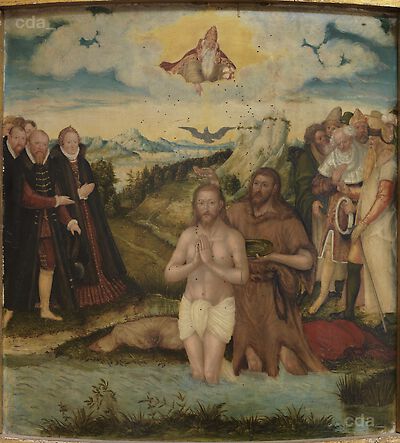 Baptism of Christ (Chapel Pulpit Painting of Augustusburg Hunting Lodge)