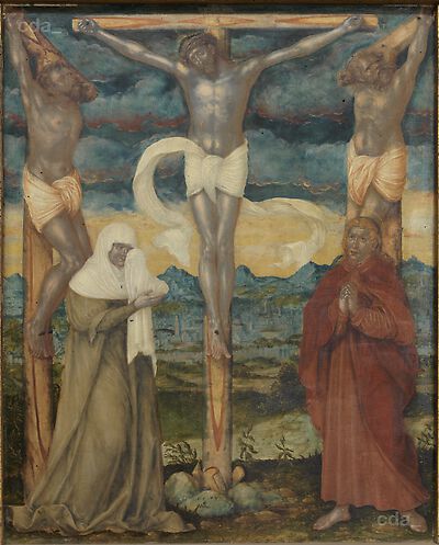 Crucifixion (Chapel Pulpit Painting of Augustusburg Hunting Lodge)