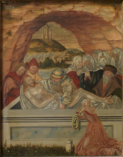 Grablegung Christi (Kanzelbild der Schlosskapelle Augustusburg)