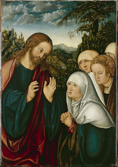Christ taking leave from the Virgin
