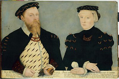 Moritz, Elector of Saxony and his wife Agnes