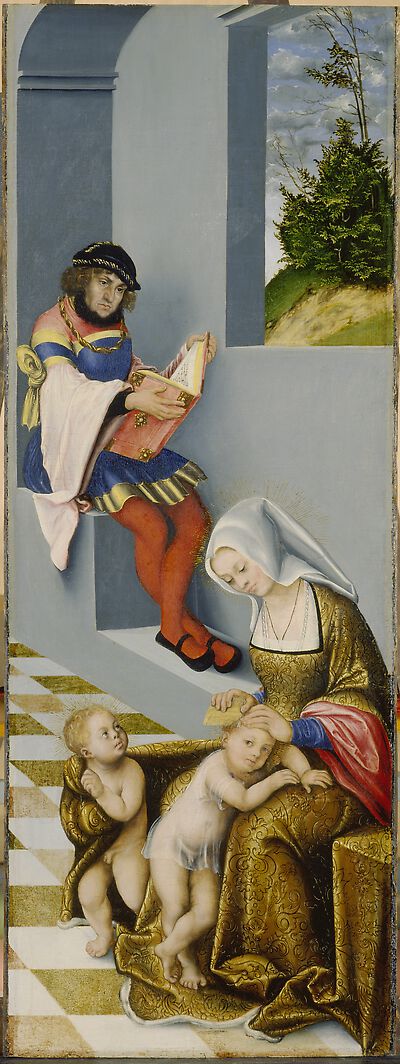Triptychon mit der Heiligen Sippe [rechter Flügel]