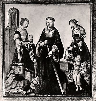 Olavsaltar: Die Heiligen Barbara, Katharina und Dorothea [Alltagsseite]