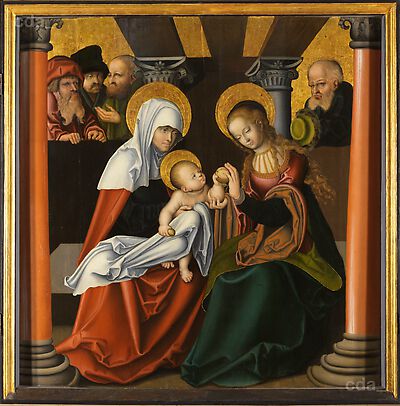 Altarpiece of the Virgin and Child with St Anne [central panel]