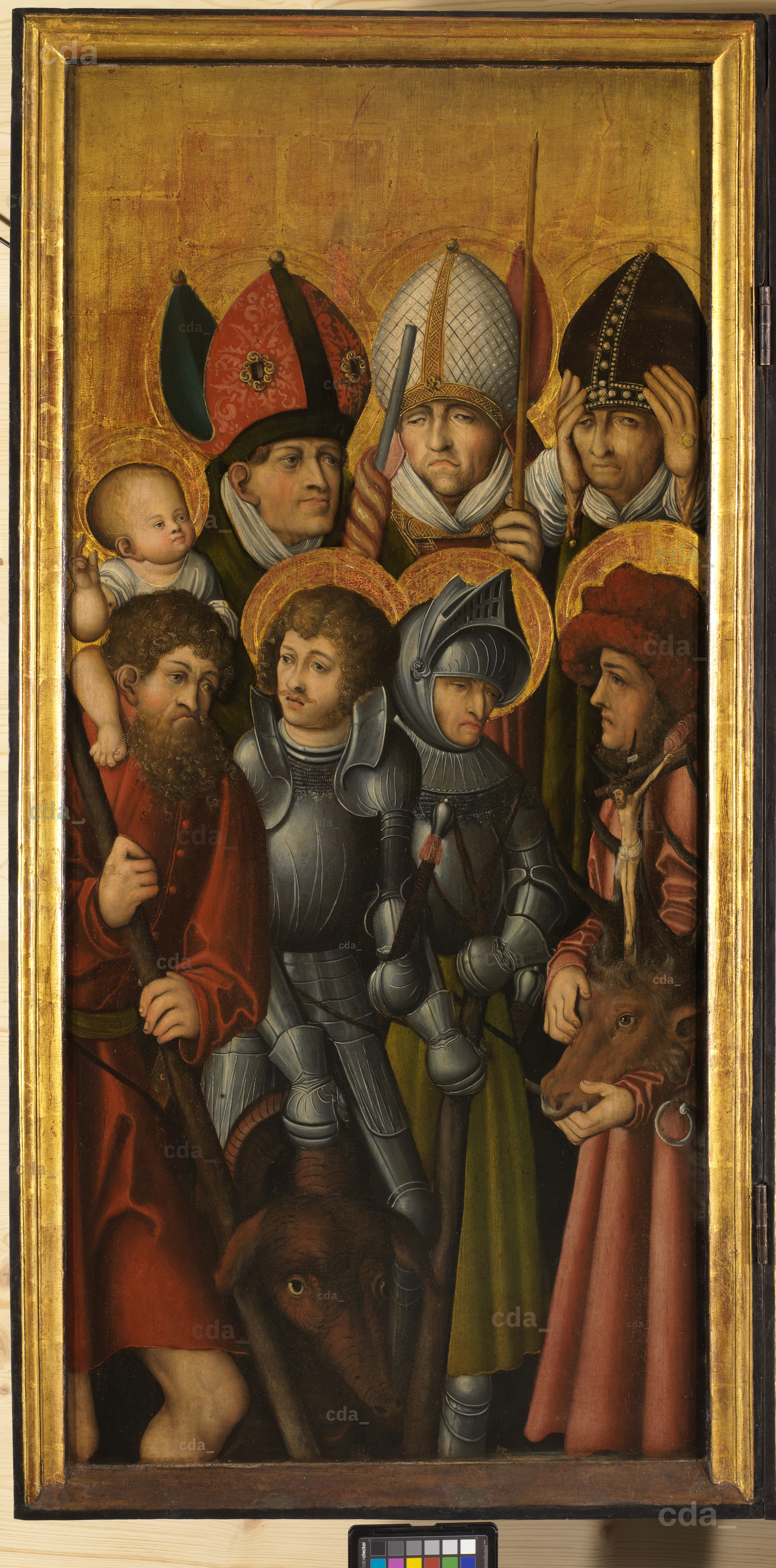 cda :: Gemälde :: Anna-Selbdritt-Altar mit Darstellung der