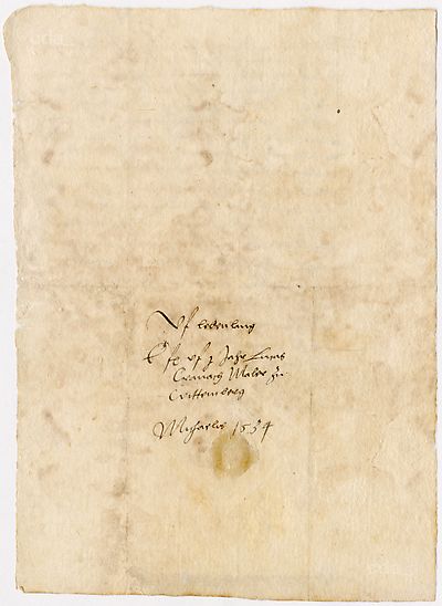 Hans Cranach nimmt für seinen Vater auf dem Michaelismarkt zu Leipzig den halben Jahressold in Höhe von 50 Gulden in Empfang.