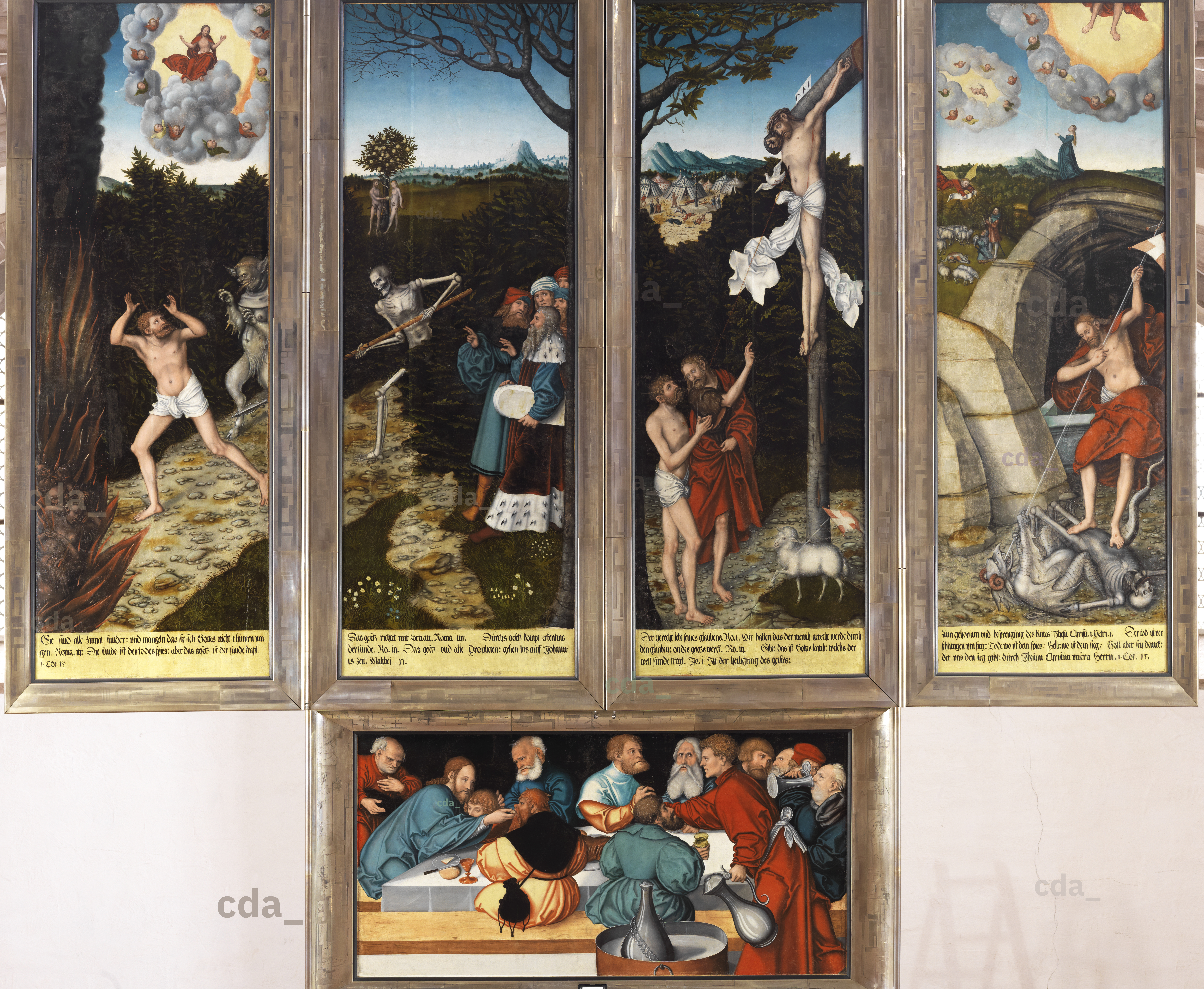 洋書 Der Creglinger Altar Altar by Riemenschneider in the Herrgottskirche church near