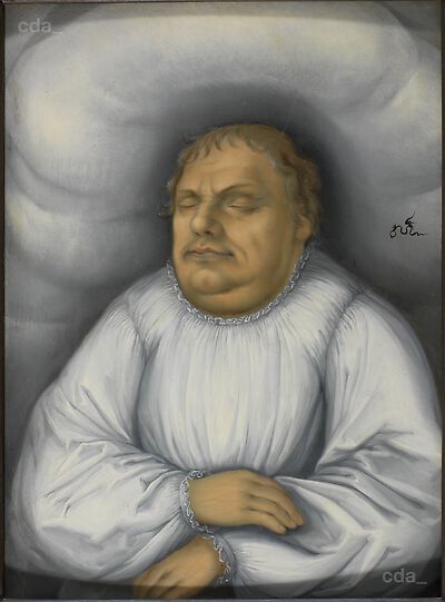 Martin Luther auf dem Sterbebett