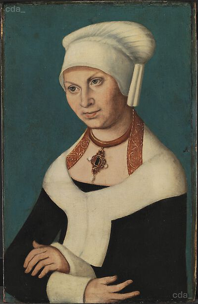 Portrait of the Duchess Barbara of Saxony, 1478-1534 (wife of George the Bearded)