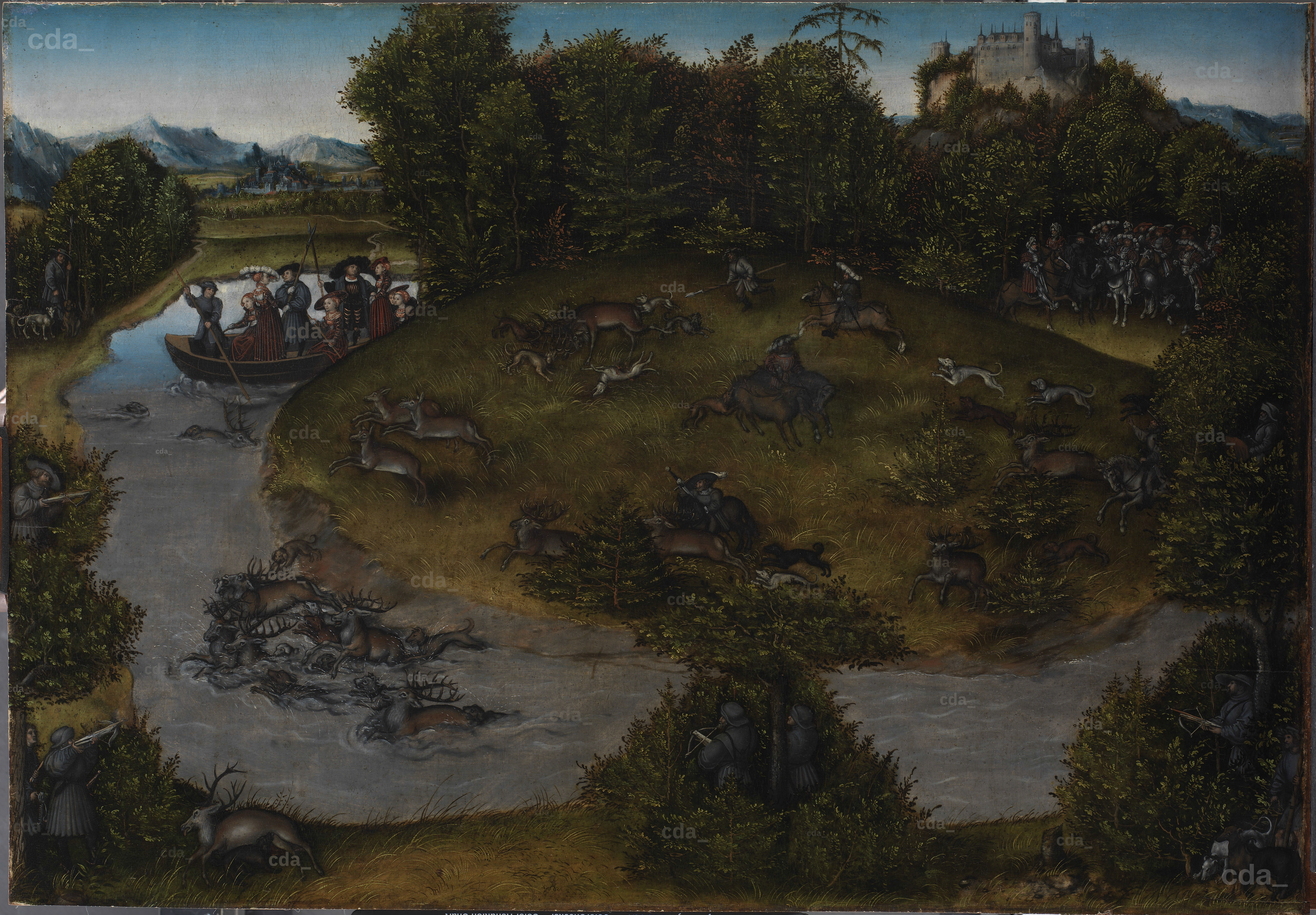 cda :: Paintings :: The Stag Hunt of the Elector Frederic